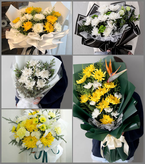 广西桂林恭城县莲花镇白事花束代送